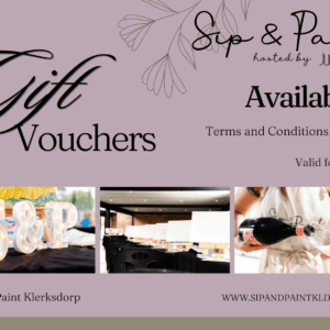Sip & Paint Gift Vouchers