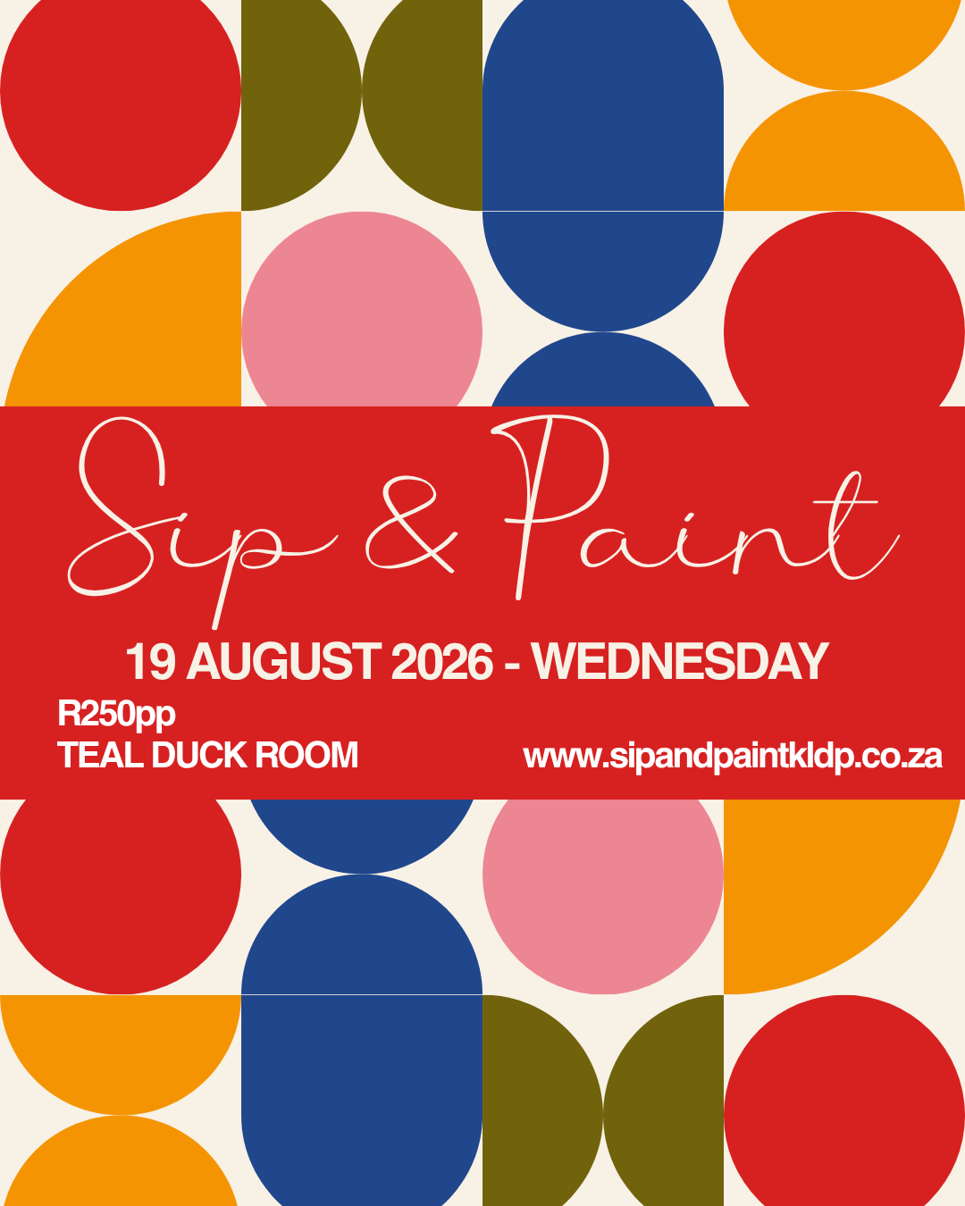 Sip & Paint Art Event - AUGUST 2026